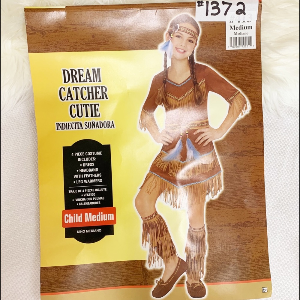 Dream Catcher Cutie Girls Toddler Native American Halloween Costume - Picture 4 of 11